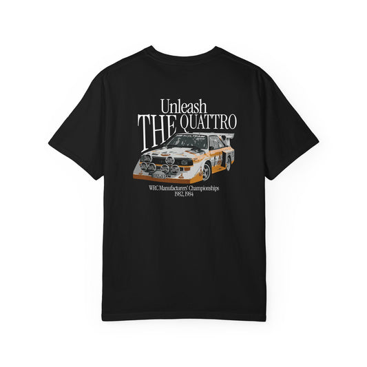 Unisex "Unleash The Quattro" T-Shirt, Without Front Logo